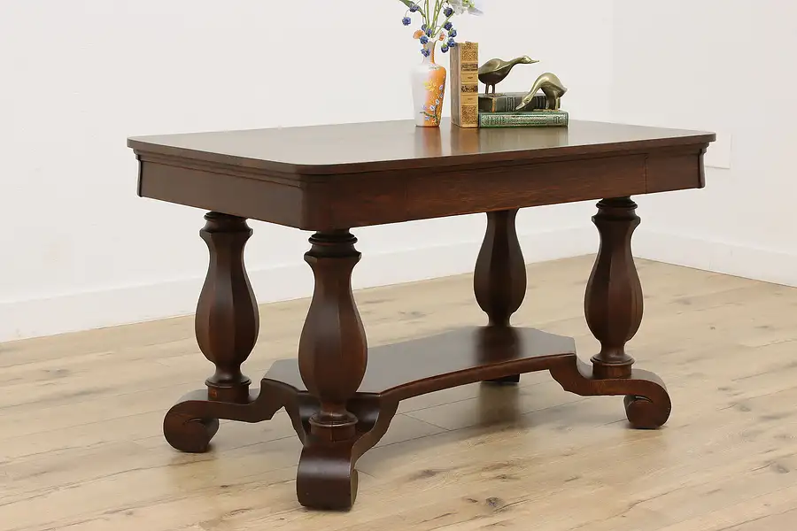 Main image of Empire Design Antique Oak Office or Library Table, Bailey