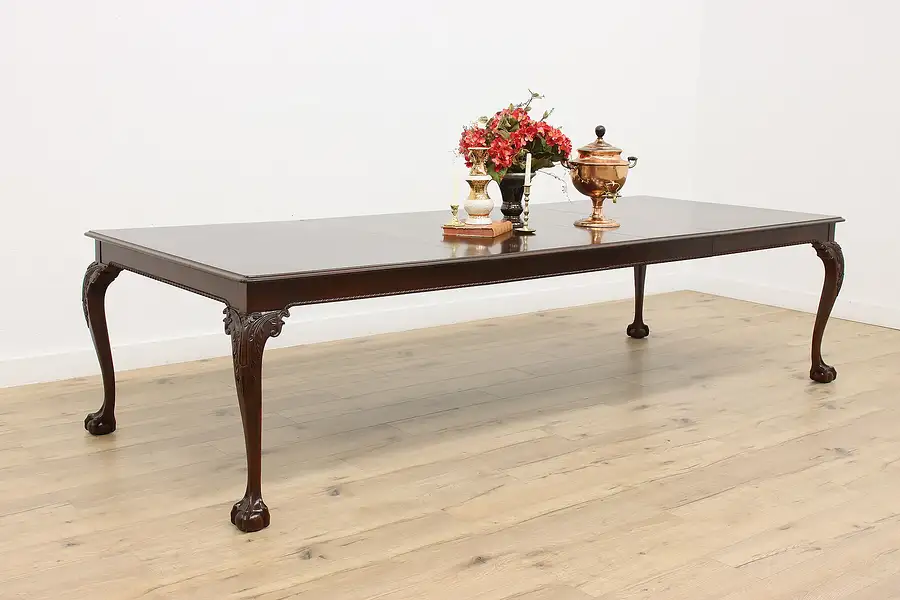 Main image of Georgian Design Vintage Dining Table, 3 Leaves, Stickley