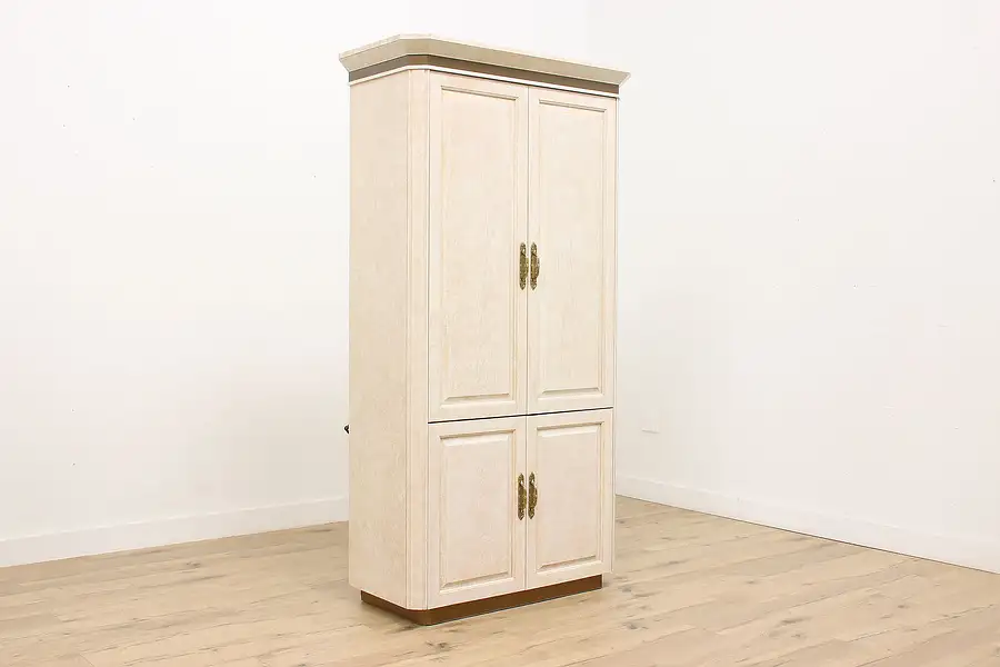 Main image of Henredon Vintage Whitewash Ash Armoire, Wardrobe or Closet