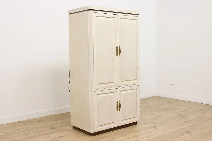 Main image of Henredon Vintage Whitewash Ash Armoire, Wardrobe or Closet