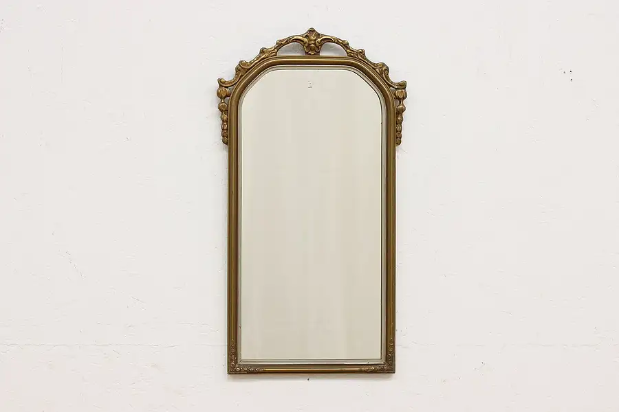 Main image of Traditional Antique Carved Hall or Bedroom Wall Mirror