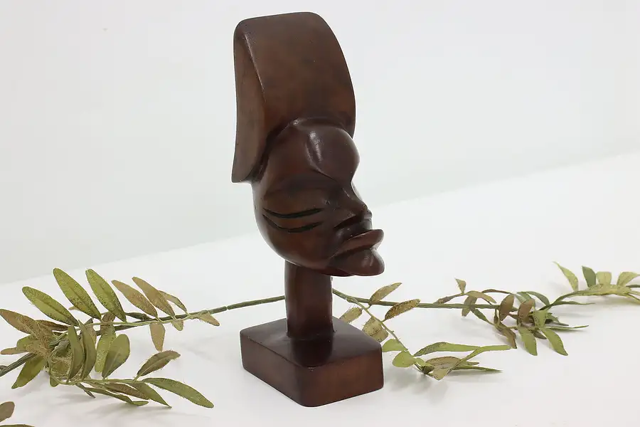 Main image of Traditional African Vintage Carved Bust Sculpture