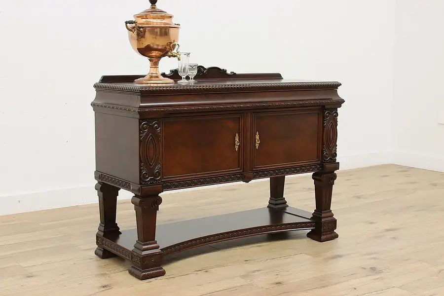 Main image of Renaissance Antique Carved Walnut Server, Bar, Hall Console