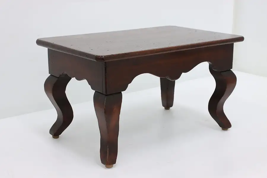 Main image of Traditional Antique Carved Walnut Footstool