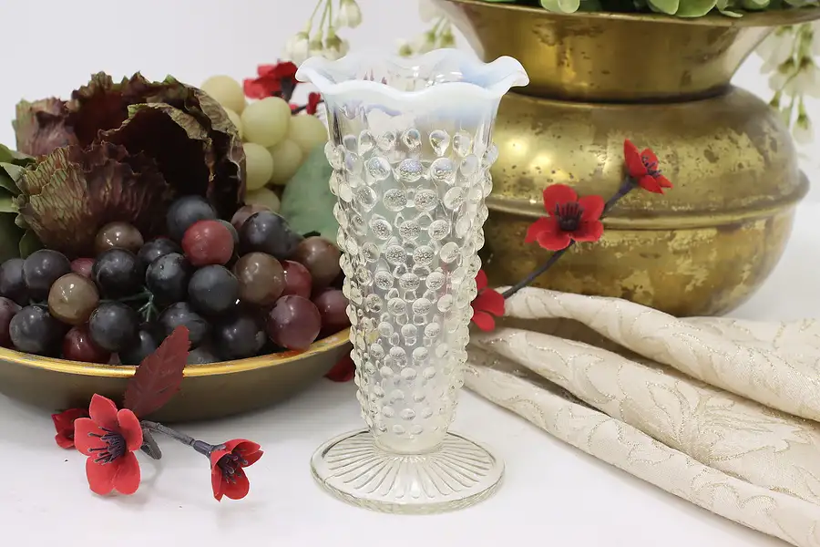 Main image of Hobnail Vintage Glass Flower or Decorative Vase