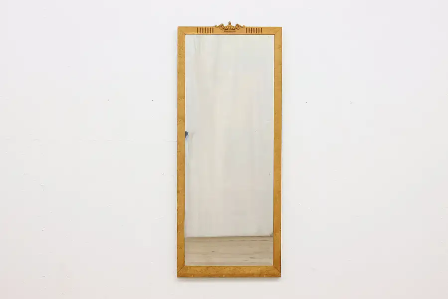 Main image of Birdseye Maple Antique Bedroom or Hall Wall Mirror