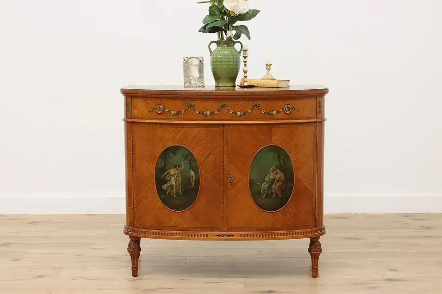 Main image of French Design Antique Satinwood Sideboard Console Server