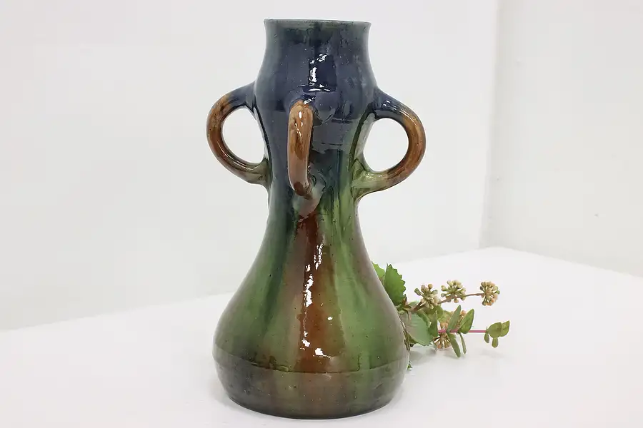 Main image of Art Pottery Vintage Hand Painted Bruges Vase