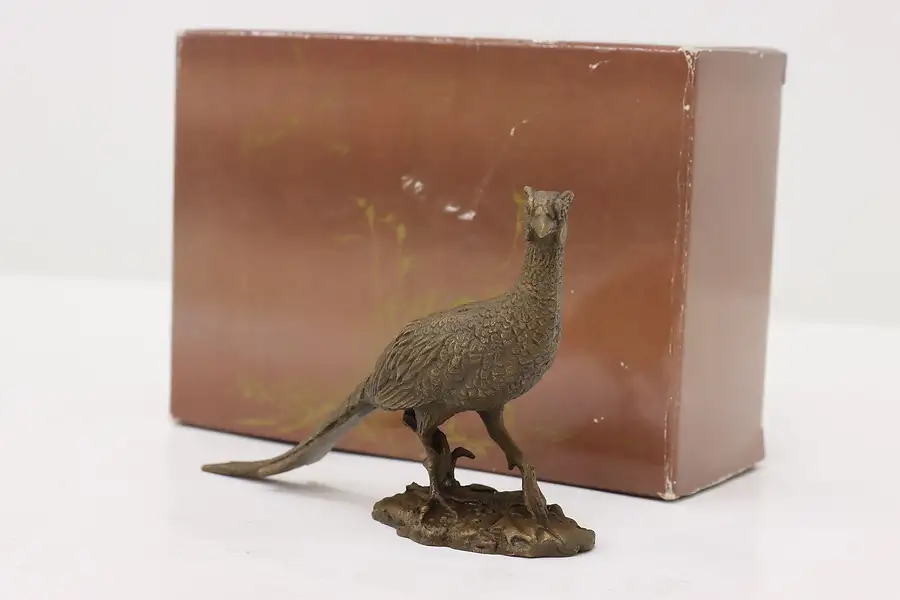 Main image of Avon Bronze Pheasant Vintage Sculpture & Box, O'Brien