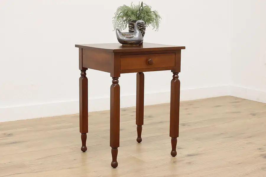 Main image of Victorian Antique Walnut Nightstand or End Table