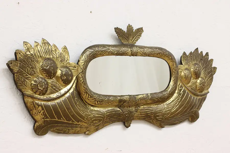 Main image of Federal Antique 1815 Gold Leaf Cornucopia Wall Mirror