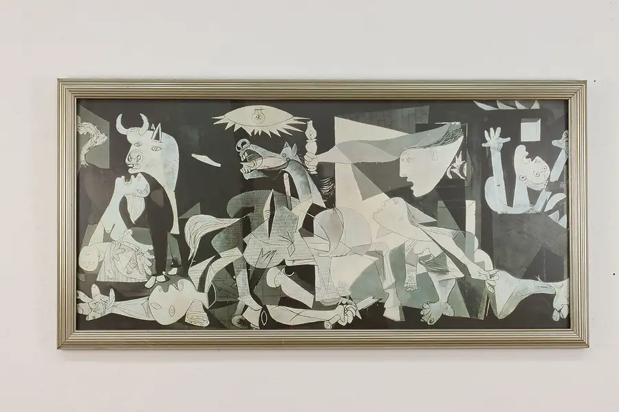 Main image of Guernica Vintage Art Print after Picasso 51.5"