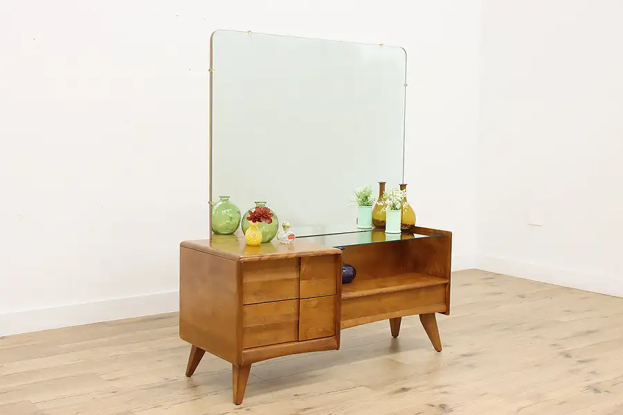 Main image of Midcentury Modern Vintage Birch Vanity & Mirror, Heywood