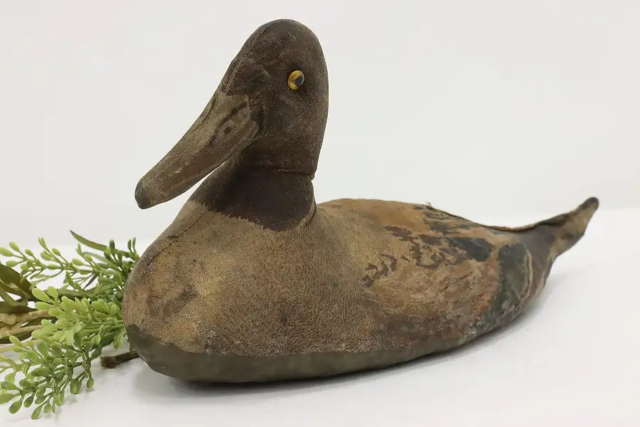 Main image of Farmhouse Vintage Painted Canvas Decoy Duck Sculpture