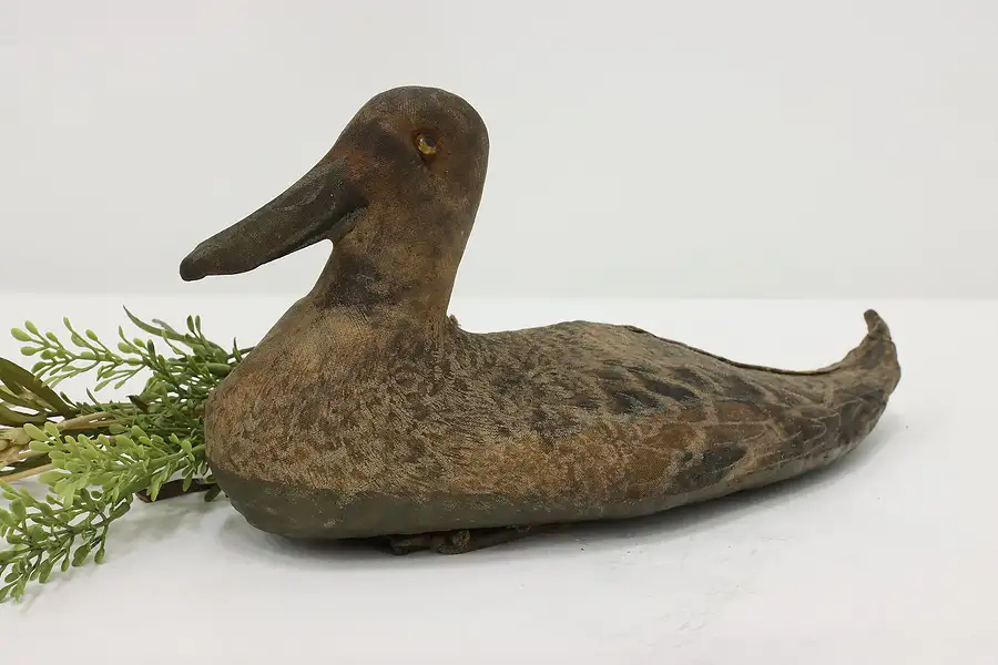 Main image of Farmhouse Vintage Painted Canvas Decoy Duck Sculpture