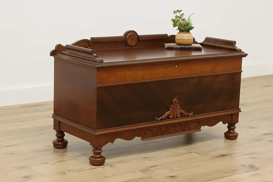 Main image of Tudor Design Vintage Walnut Storage Chest & Bench, Cavalier