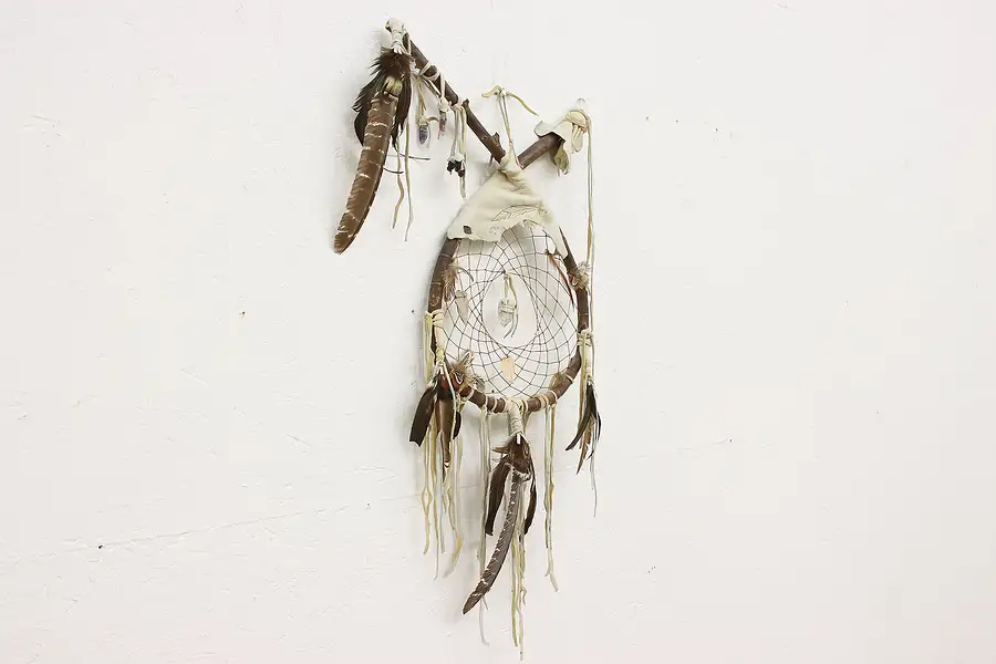 Main image of Native American Woven Willow Dream Catcher