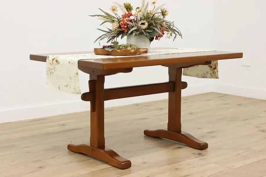 Main image of Farmhouse Vintage Cherry Dining Library Table, Desk Stickley