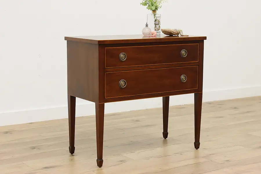 Main image of Traditional Hepplewhite Vintage Mahogany Server Hall Console