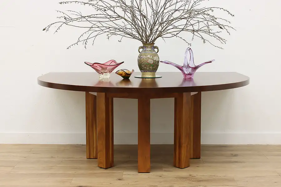 Main image of Midcentury Modern Demilune Buffet Dining Table or Desk