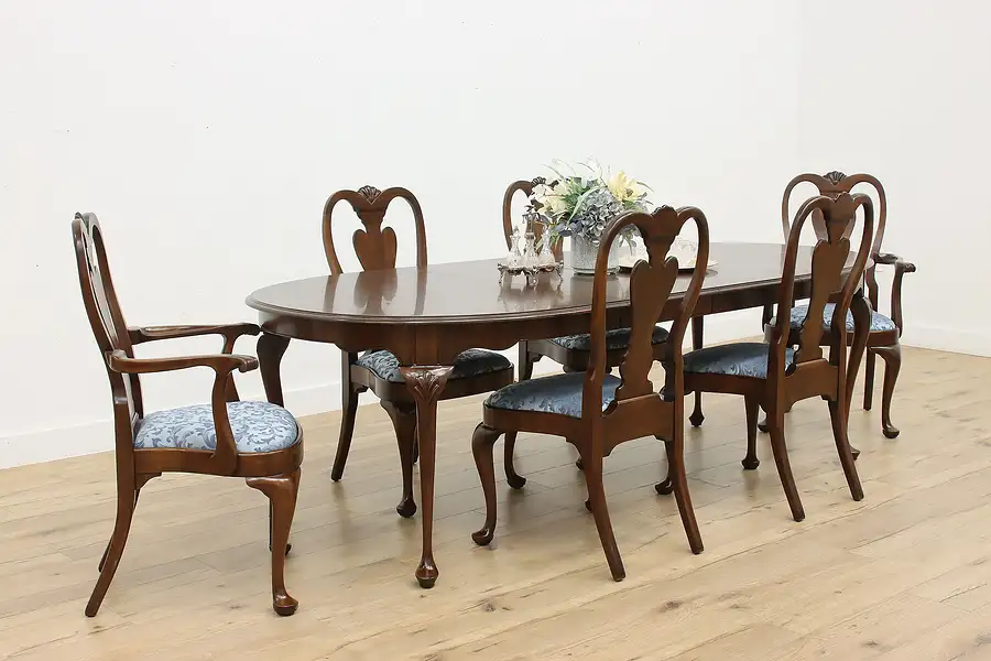 Main image of Georgian Design Vintage Cherry Dining Set, Table & 6 Chairs