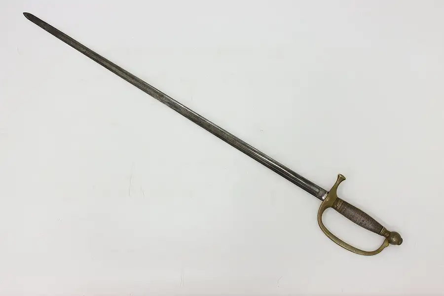 Main image of U.S. Civil War Antique 1864 Iron & Brass Sword, Ames