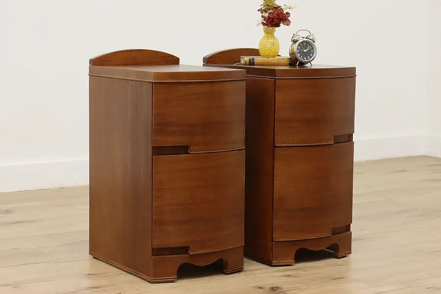 Main image of Pair of Vintage Midcentury Modern Nightstands or End Tables