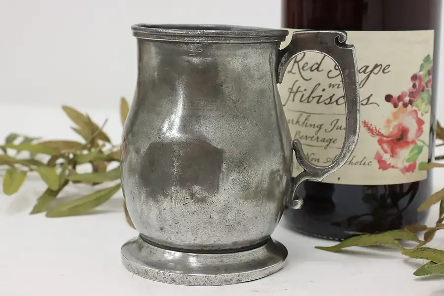 Main image of Farmhouse Antique Pewter Beer Mug or Tankard