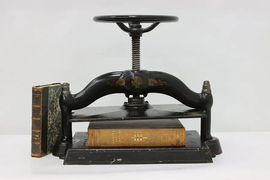 Main image of Victorian Salvage Antique Cast Iron Book Press, Levey