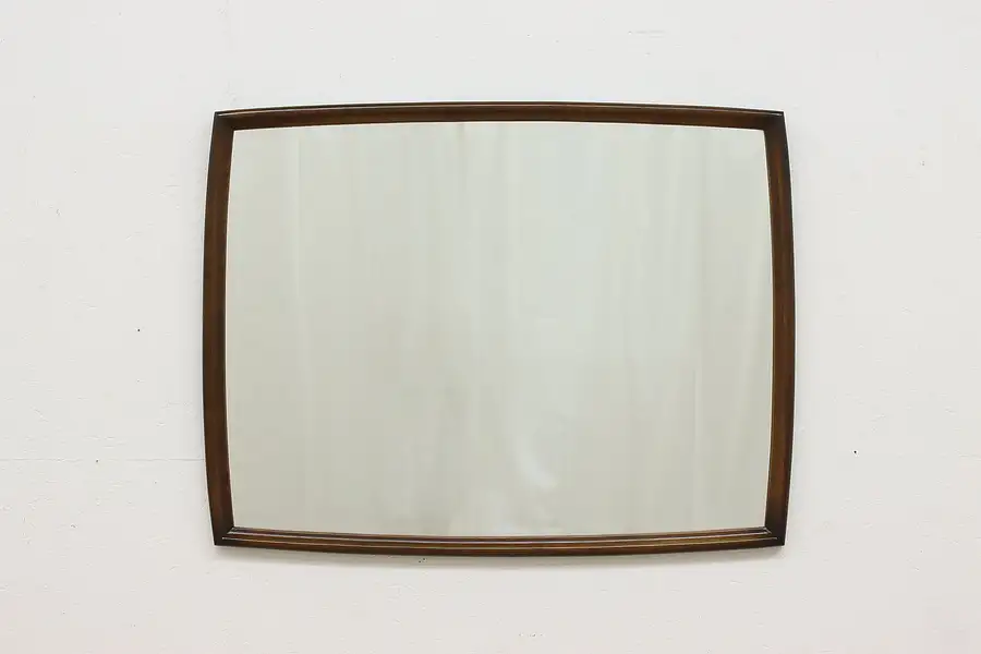 Main image of Midcentury Modern Vintage Oak Bedroom or Hall Wall Mirror