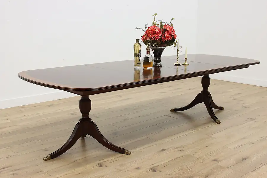 Main image of Georgian Mahogany 10' Dining Table, 2 Leaves, Henkel Harris