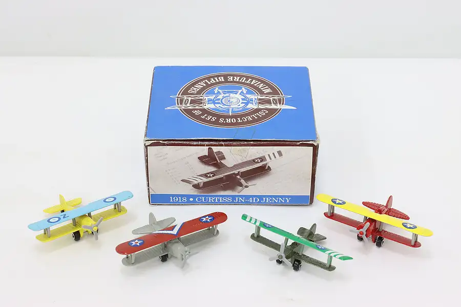 Main image of Reader's Digest Set of 4 Vintage Miniature Biplanes