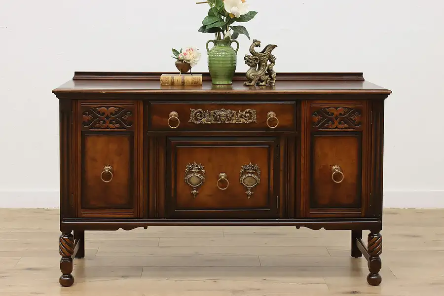 Main image of Tudor Design Antique Sideboard Bar Cabinet Griffins Limbert