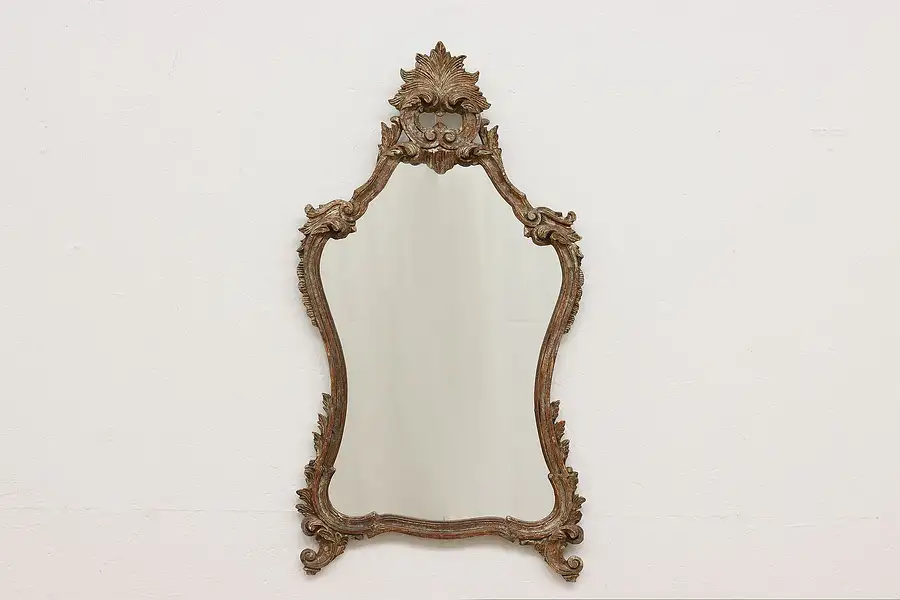 Main image of Baroque Design Vintage Carved Bedroom or Bath Wall Mirror