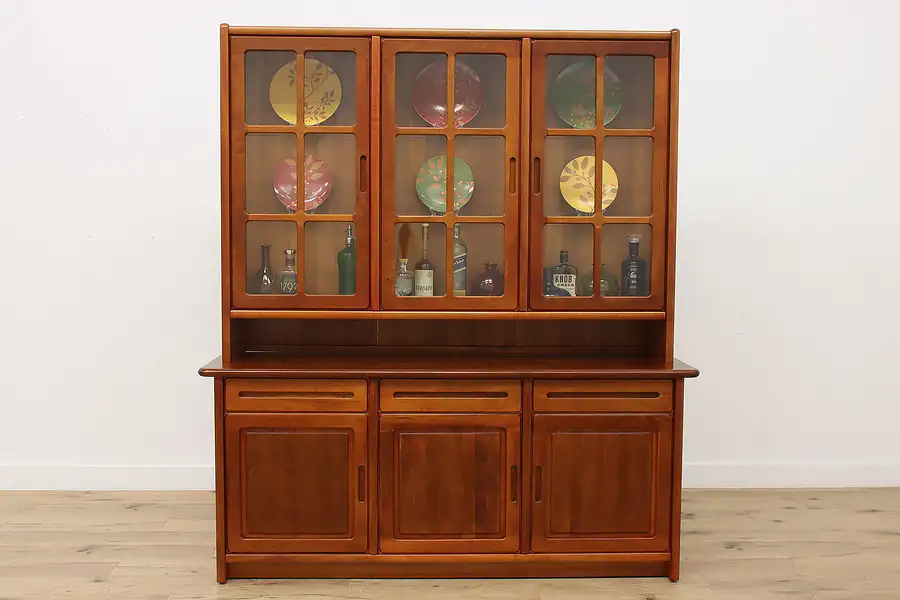 Main image of Danish Midcentury Modern Design Cherry China Display Cabinet