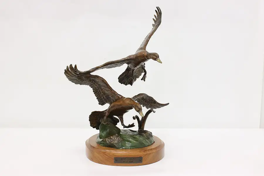 Main image of Flying Ducks Bronze Sculpture Vintage Statue, Wagner