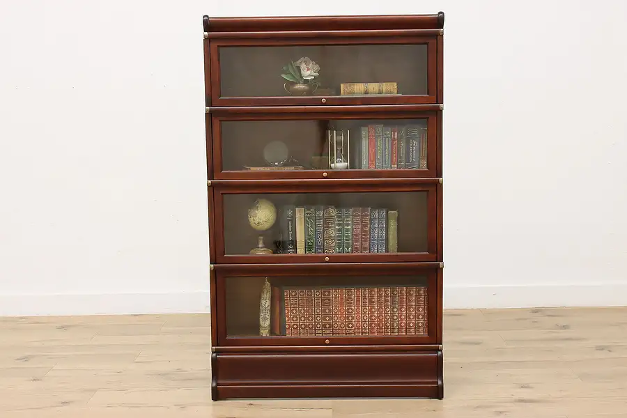 Main image of Globe Antique 4 Stack Office Library Bookcase or Display