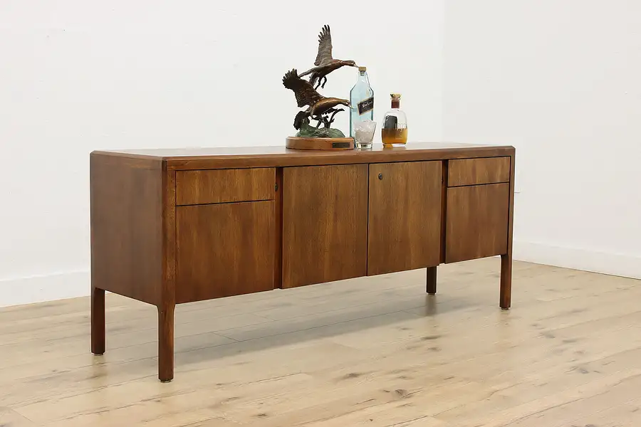 Main image of Midcentury Modern Vintage Walnut Office TV Credenza Helikon