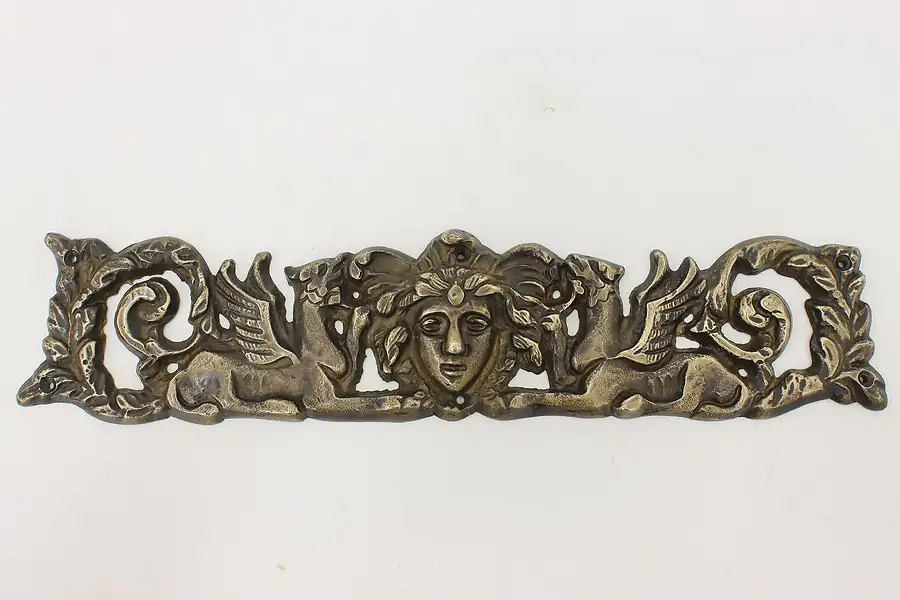 Main image of Victorian Antique Bronze Wall Decoration, Griffins