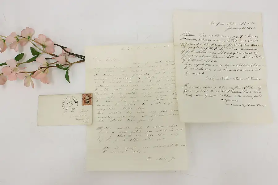 Main image of Pair of Antique American Civil War Letters