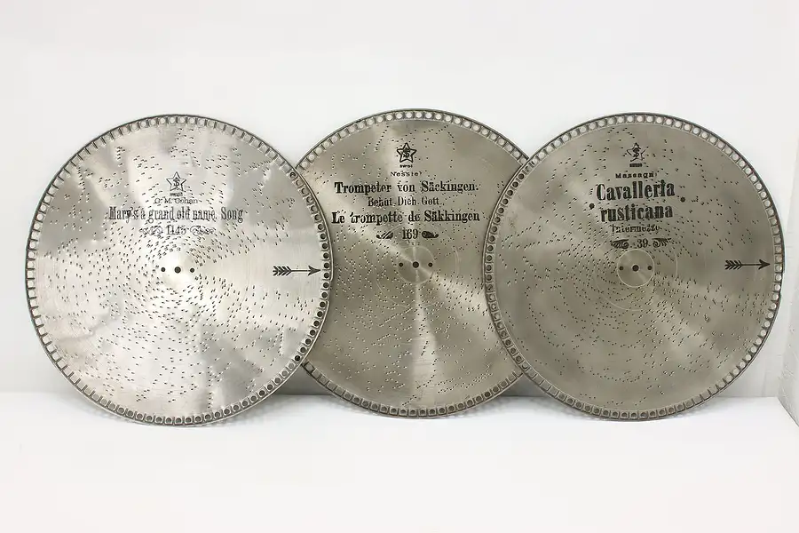 Main image of Set of 3 Empress or Mira 15.5" Music Box Discs, Cavalleria