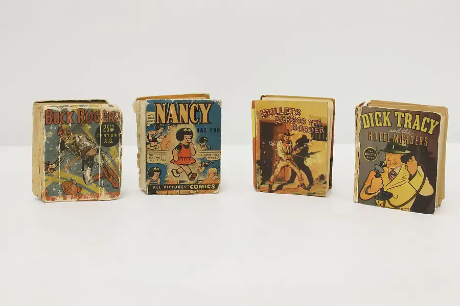 Main image of Set of 4 Vintage Little Big Books, Buck Rogers, Dick Tracy