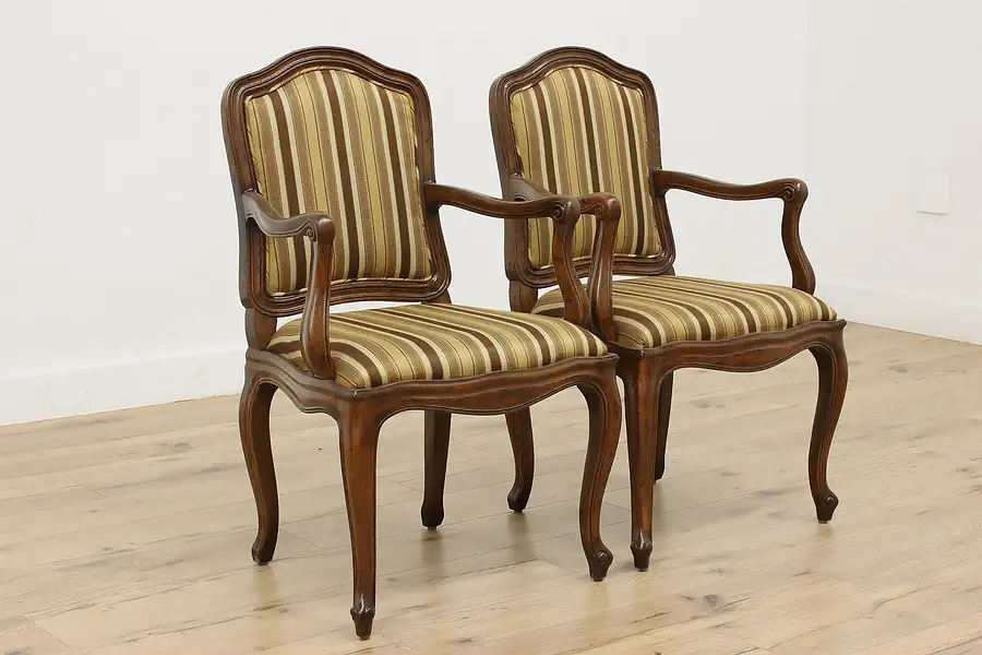 Main image of Pair of Vintage Country French Design Chairs Henredon