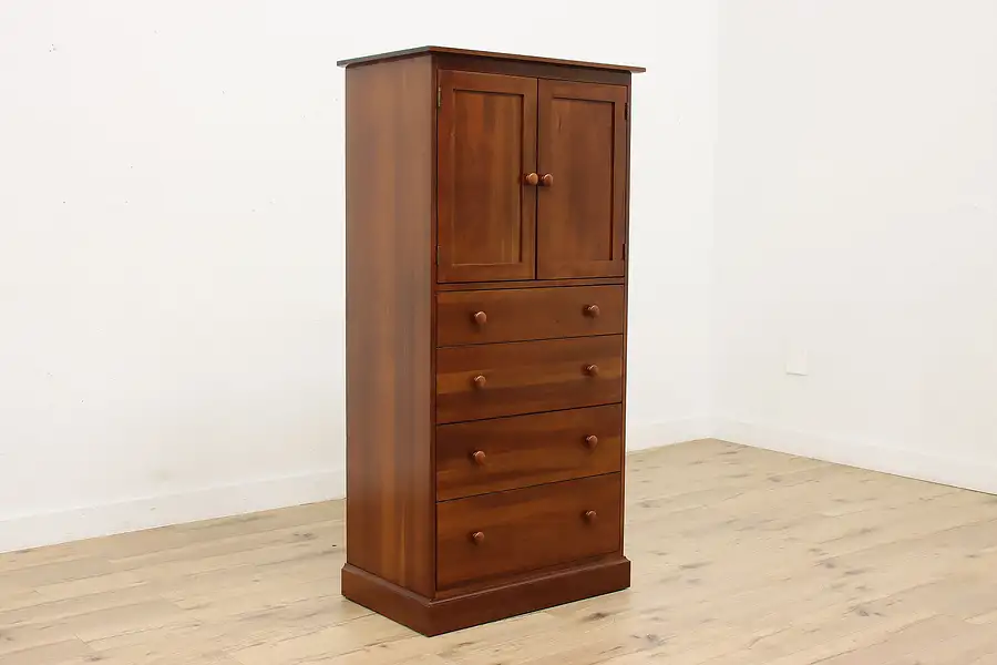 Main image of Craftsman Vintage Cherry Chifferobe Cabinet, Ethan Allen