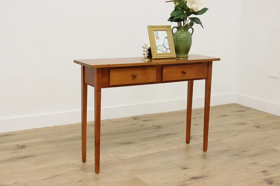 Main image of Traditional Vintage Maple & Birch Hall Table or Sofa Console