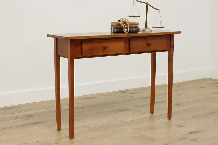 Main image of Traditional Vintage Maple & Birch Hall Table or Sofa Console