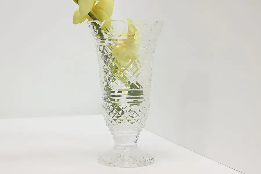 Main image of Waterford Vintage Cut Crystal Footed Flower Vase