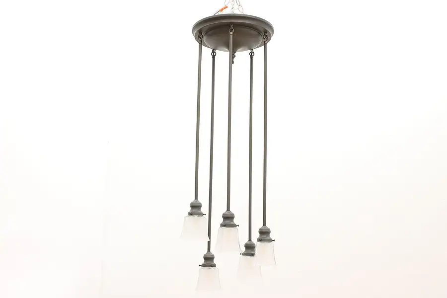 Main image of Craftsman 5 Shade Vintage Ceiling Light Fixture