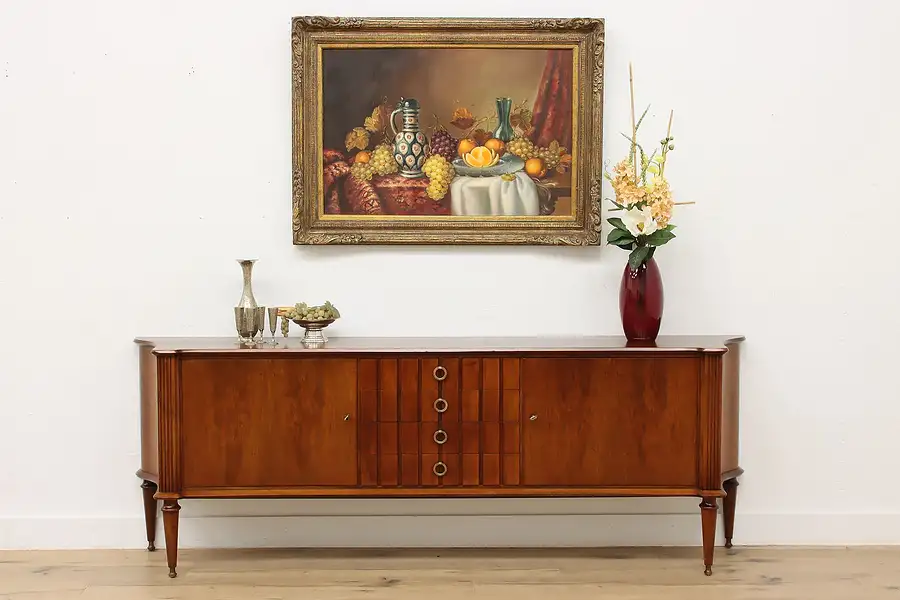 Main image of Midcentury Modern Vintage English Buffet Credenza TV Console