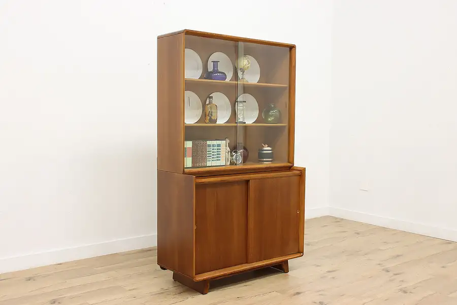 Main image of Midcentury Modern Vintage Teak China or Bar Cabinet, Rock